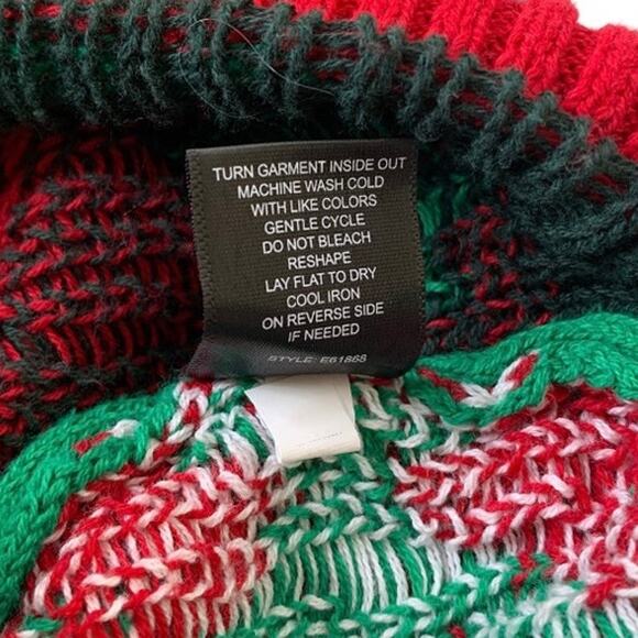 Blizzard Bay Mens Size Medium Ugly Christmas Sweater Dinosaur Embroidered Cotton - Picture 5 of 7